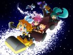  blonde_hair hatsune_miku kagamine_len kagamine_rin kaito kamui_gakupo megurine_luka meiko night stars vocaloid 