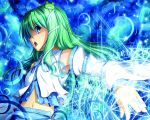  akashio akashio_(loli_ace) blue_eyes frog green_hair kochiya_sanae snake touhou 