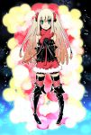  copyright_request gothic_lolita gradient_hair lolita_fashion multicolored_hair sakebuotoko santa_costume thigh-highs thigh_boots thighhighs twintails 