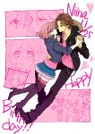  1girl blue_eyes blush boots brown_hair chain character_name comic couple embarrassed frills gathers happy_birthday incipient_kiss jacket jewelry necklace niina_junpei pan_chira protagonist_(tokimemo_gs3) romaji ruffles short_hair silent_comic skirt sparkle tears thighhighs tokimeki_memorial tokimeki_memorial_girl&#039;s_side tokimeki_memorial_girl&#039;s_side_3rd_story tokimeki_memorial_girl's_side tokimeki_memorial_girl's_side_3rd_story 