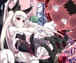  blazblue blonde_hair frog george_xiii gii long_hair nago rachel_alucard ragna_the_bloodedge red_eyes tears twintails you_gonna_get_raped yui_(imprinting) 