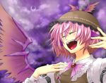  animal_ears closed_eyes deadly0928 hat mystia_lorelei open_mouth pink_hair short_hair singing solo touhou wings 