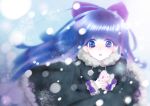 hair_ribbon panty_&amp;_stocking_with_garterbelt snow snowflake solo stocking_(character) stocking_(psg) tears yukashia 