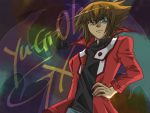  boy brown_hair school_uniform short_hair slifer_red_uniform yu-gi-oh! yubel yuki_judai yuu-gi-ou_gx yuuki_juudai 