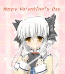  blush da_capo_ii gift highres valentine white_hair yellow_eyes yukimura_anzu 