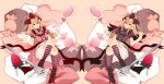  blonde_hair candy dual_persona food footwear fork fruit highres inazuma_eleven inazuma_eleven_(series) lolita_fashion long_hair mary_janes red_eyes shoes socks strawberry striped striped_socks trap 