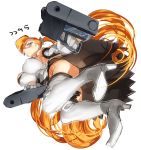  arcana_heart_2 bad_id boots breasts dual_wielding foreshortening gun handgun high_heels kichigai large_breasts long_hair orange_hair petra_johanna_lagerkvist pistol purple_eyes shoes skirt solo thigh-highs thigh_boots thighhighs upskirt very_long_hair violet_eyes weapon white_legwear white_thighhighs 