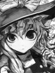  close cong1991 highres kirisame_marisa monochrome touhou witch_hat 