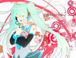  closed_eyes donacoo eyes_closed hatsune_miku heart highres nail_art nail_polish open_mouth singing twintails vocaloid 