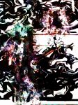  abstract bad_id f7(eiki) highres houjuu_nue short_hair solo speed_painting touhou wings 