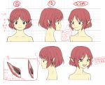  bust character_sheet earrings expressions face fangs frown grey_eyes jewelry mystia_lorelei pink_hair shiba_itsuki short_hair smile touhou translation_request turnaround 