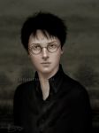  disanthus glasses green_eyes harry_james_potter harry_potter realistic scar solo 