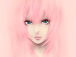  aqua_eyes bad_id close-up face lips long_hair megurine_luka pink pink_hair ririneko solo vocaloid 