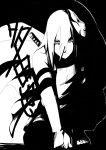  anbu bad_id high_contrast highres katana kazari_tayu mask monochrome naruto solo sword tayuya tayuya1130 weapon 