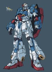  1boy 1girl aeug black_hair bodysuit boots commentary dress fa_yuiry full_body green_eyes grey_background gundam helmet highres jaggy_lines kamille_bidan mecha mecha_focus mecha_pilot_suit mobile_suit normal_suit_(gundam) oakaki000 pilot_helmet robot science_fiction simple_background spacesuit standing v-fin white_bodysuit yellow_boots yellow_dress zero_gravity zeta_gundam zeta_gundam_(mobile_suit) 