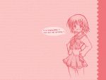  english monochrome pink school_uniform short_hair sketch to_heart_2 tonami_yuma wallpaper 