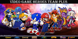  6+boys android animal_ears animal_nose arm_cannon armor backwards_hat black_eyes black_fur blonde_hair blue_bodysuit blue_fur blue_hat blue_helmet blue_overalls blue_shirt body_fur bodysuit bomberman brown_gloves brown_hair cabbit claws cloaca clothed_robot crash_bandicoot crash_bandicoot_(series) crossover disembodied_hand dragon dragon_horns dragon_tail dragon_wings everyone facial_hair faun fingerless_gloves full_body furry furry_male gloves green_eyes hat hedgehog_boy helmet highres horns jewelry kaze_no_klonoa klonoa looking_at_viewer male_focus mario mega_man_(character) mega_man_(classic) mega_man_(series) multiple_boys multiple_crossover mustache orange_fur orange_wings overalls pac-man pac-man_(game) pac-man_eyes pants purple_scales rabbit_boy rayman rayman_(series) rayman_limbs red_fur red_hat red_shoes ring robot shirt shoes short_hair short_tail shorts smile sonic_(series) sonic_the_hedgehog spyro_(series) spyro_the_dragon super_mario_bros. super_mario_bros._1 tail teeth two-tone_fur very_long_ears weapon white_bomberman white_gloves wings yellow_eyes yellow_fur yellow_gloves zeed_02 