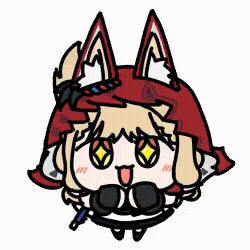 1girl animal_ears animated_gif arknights arknights:_endfield long_hair rossi_(arknights) seseren sparkling_eyes