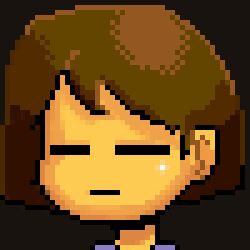  1:1 1other 2016 2d =_= ambiguous_gender animated animated_gif black_background brown_hair commentary digital_media edit english_commentary expressionless frisk_(undertale) human looping_animation lowres other_focus pencil-snap pixel_art portrait purple_shirt short_hair simple_background solo third-party_edit undertale upscaled utdr_(toby_fox) 