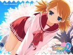  pleated_skirt sasamori_karin school_uniform serafuku skirt to_heart_2 wallpaper 