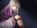  bondage fate/stay_night fate_(series) hitoha illyasviel_von_einzbern long_hair red_eyes rope skirt solo tied_up white_hair 