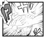  comic grab grabbing hands hokuto_(artist) hokuto_(scichil) monochrome silent_comic touhou 
