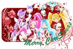  alternate_color bad_id blonde_hair blue_eyes blue_hair christmas chypre_(heartcatch_precure!) coffret coffret_(heartcatch_precure!) cologne_(heartcatch_precure!) cologne_(precure) cure_blossom cure_marine cure_moonlight cure_sunshine hanasaki_tsubomi heart heartcatch_precure! kurumi_erika long_hair magical_girl merry_christmas multiple_girls myoudouin_itsuki pink_eyes pink_hair ponytail potpourri_(heartcatch_precure!) potpourri_(precure) precure purple_hair red_background shypre tsukikage_yuri twintails wanco wink yellow_eyes 