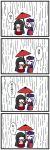  4koma chibi comic dora_e houraisan_kaguya multiple_girls rain touhou translated yagokoro_eirin 