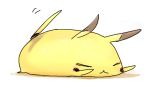  kako_(n0g1_h) lowres no_humans pikachu pokemon pokemon_(creature) simple_background solo white_background yellow 