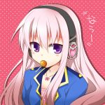  headphones kamiyoshi lollipop long_hair pink_hair purple_eyes tantei_opera_milky_holmes tooyama_saku touyama_saku violet_eyes 