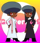  afro black_hair dark_skin garterbelt_(character) garterbelt_(psg) genderswap panty_&amp;_stocking_with_garterbelt 