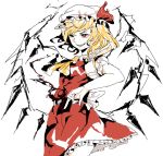  bad_id flandre_scarlet grin mgn0isi oekaki sharp_teeth smile solo the_embodiment_of_scarlet_devil touhou wings 