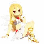  afuro_terumi aina_(artist) angel bisuko_(bisco_mm) blonde_hair cosplay halo inazuma_eleven inazuma_eleven_(series) jewelry long_hair male multiple_wings panty_&amp;_stocking_with_garterbelt panty_(cosplay) panty_(psg) panty_(psg)_(cosplay) red_eyes solo trap wings 