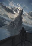  armor castle cecil_harvey cloud clouds dark_knight final_fantasy final_fantasy_iv knight male mochikko_(cocoa0101) sky 