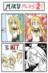  alternate_hairstyle catstudio_(artist) comic egg food hatsune_miku highres kagamine_rin mother_and_daughter silent_comic thai translation_request vocaloid 