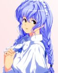  blue_hair braid chobits jewelry maid maid_headdress ring tenpura_(artist) yuzuki 