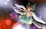  alternate_weapon arm_cannon bow breasts brown_hair cape hair_bow long_hair masatome red_eyes reiuji_utsuho solo touhou weapon wings 