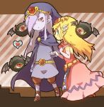  blue_eyes cape gloves hat kiru long_hair md5_mismatch minish_cap nintendo pointy_ears princess_zelda purple_hair red_eyes the_legend_of_zelda vaati 