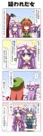  blue_hair comic highres hong_meiling koakuma long_hair patchouli_knowledge purple_hair rapattu red_hair redhead remilia_scarlet short_hair the_embodiment_of_scarlet_devil touhou translated translation_request 