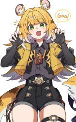  1girl animal_ears cat_pose ju_fufu long_hair tiger_ears tiger_girl tiger_tail zenless_zone_zero 