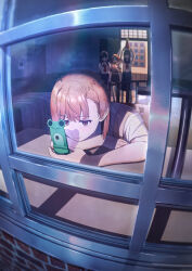  absurdres asymmetrical_bangs birthday birthday_cake black_hair blue_sailor_collar blue_skirt brown_eyes brown_hair brown_sweater_vest cake collared_shirt flower food grey_skirt hair_flower hair_ornament hairclip head_wreath highres holding holding_phone indoors long_hair looking_at_phone looking_inside misaka_mikoto neckerchief pension_z phone pleated_skirt red_neckerchief sailor_collar sakugawa_school_uniform saten_ruiko school_emblem school_uniform shirai_kuroko shirt short_hair short_sleeves skirt sweater_vest toaru_kagaku_no_railgun toaru_majutsu_no_index tokiwadai_school_uniform twintails uiharu_kazari white_shirt 