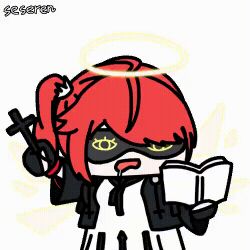 1girl animated_gif halo medium_hair seseren visor