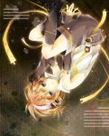  arm_warmers blonde_hair cosora detached_sleeves headphones kagamine_len kagamine_len_(append) leg_warmers male popped_collar short_hair shorts solo vocaloid vocaloid_append 