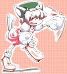  bad_id cat_ears cat_tail chen chibi gloves knuckles multiple_tails sketch sonic_the_hedgehog spiked_gloves suetsuki suetsuki_nagomu tail touhou 