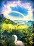  blaze_wu cloud clouds copyright_request landscape rainbow sky 