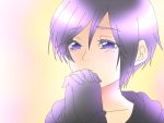  black_hair blue_eyes cloak gloves kingdom_hearts kingdom_hearts_358/2_days short_hair solo vanitassora xion_(kingdom_hearts) 