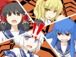  alice_margatroid all-out_attack cut-in face hakurei_reimu hinanawi_tenshi konpaku_youmu multiple_girls nice parody persona persona_4 school_uniform touhou 