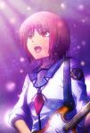  electric_guitar guitar instrument iwasawa raijin-bh red_eyes red_hair redhead school_uniform serafuku short_hair sleeves_rolled_up 