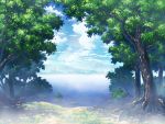  cloud clouds copyright_request grass highres landscape mikan_(bananoha) no_humans tree 