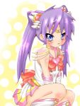  bishoujo_senshi_sailor_moon blush cosplay hiiragi_kagami lucky_star purple_hair sailor_chibi_moon_(cosplay) 